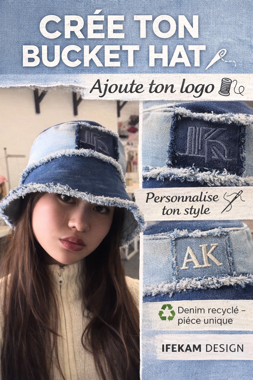 BUCKET HAT DENIM
