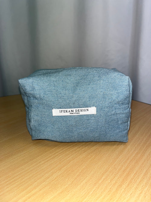 Pochette bleu denim