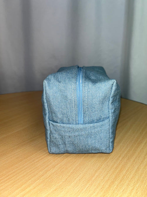 Pochette bleu denim