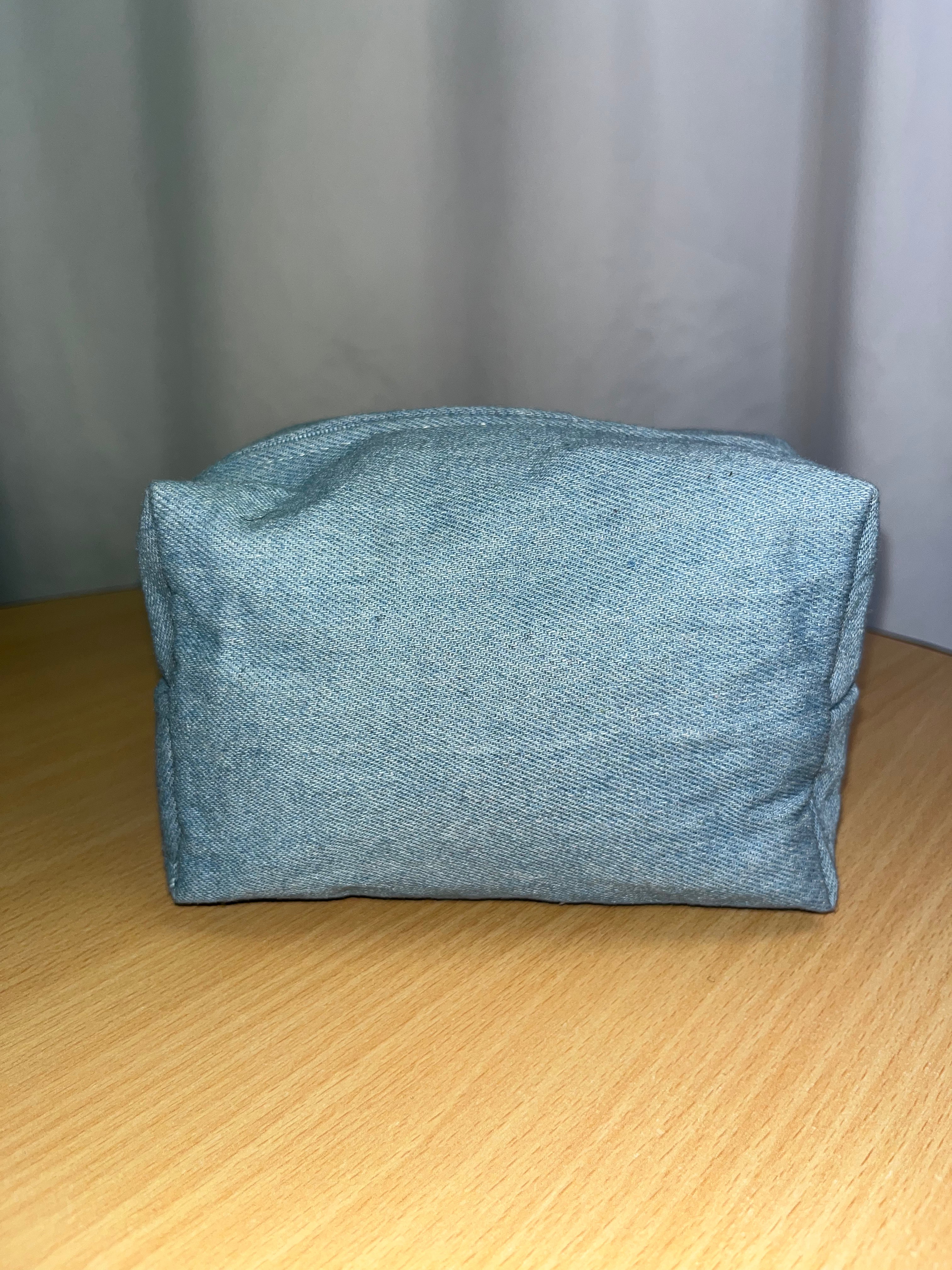 Pochette bleu denim