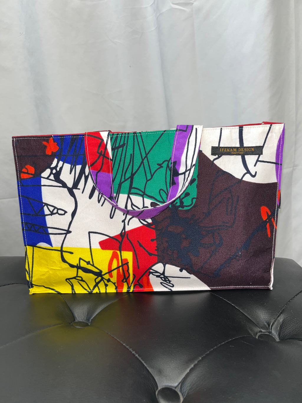 Sac à main de ville en wax