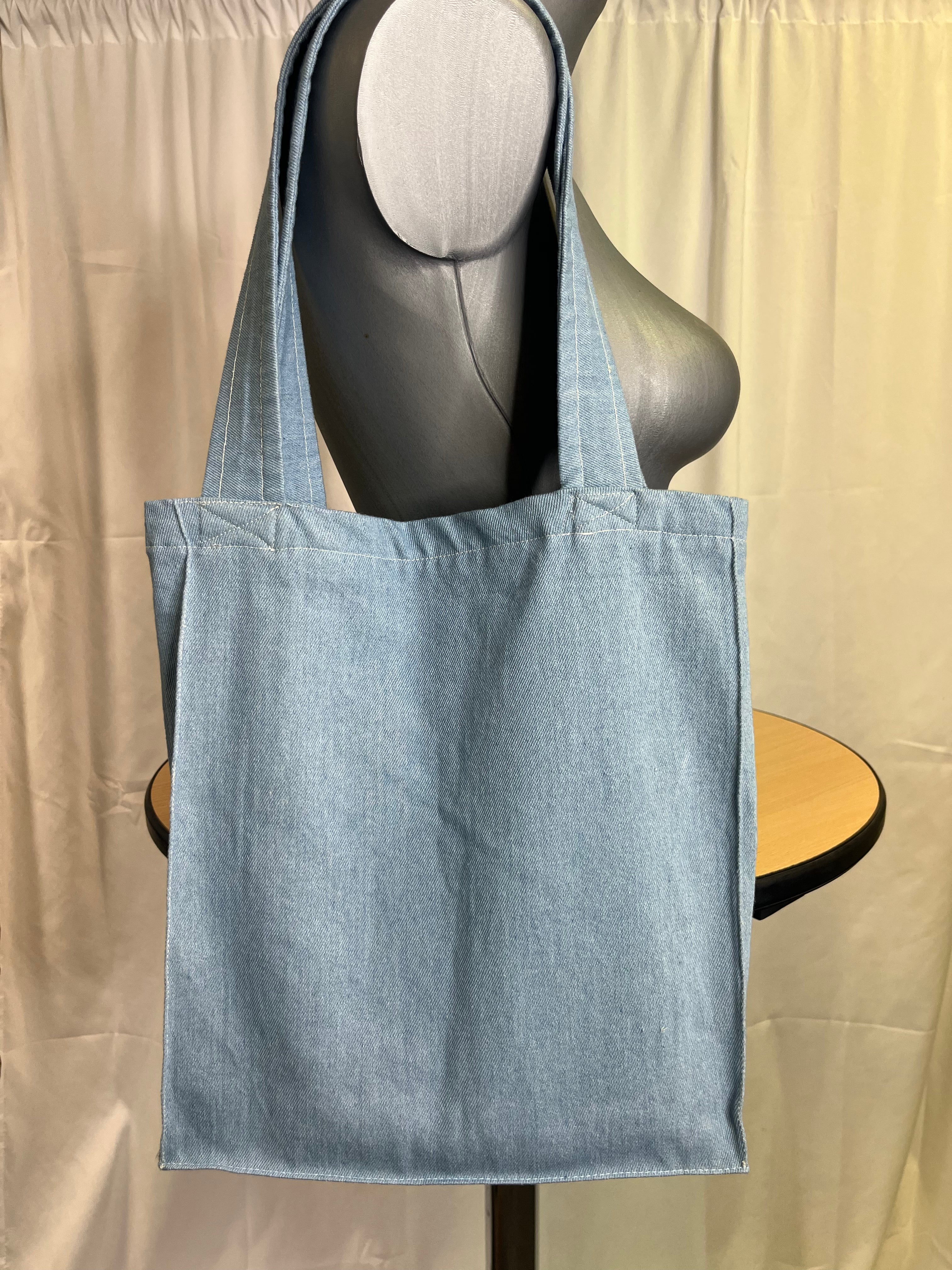 Petit tote bag Denim Minimaliste