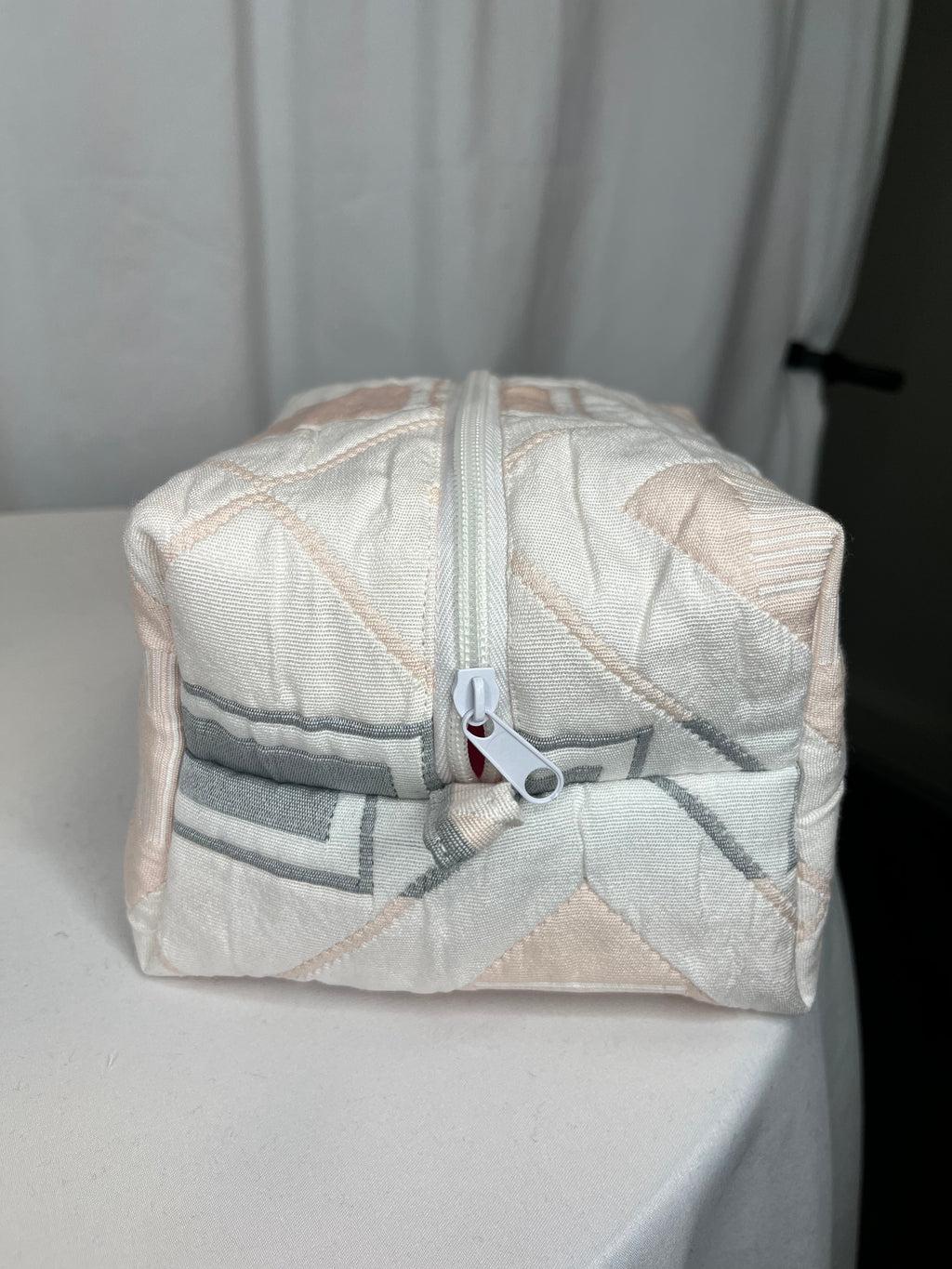 Pochette à maquillage rose pale