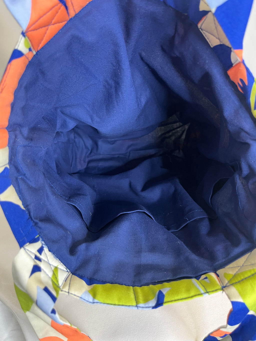 Tote bag matelassé fleuri