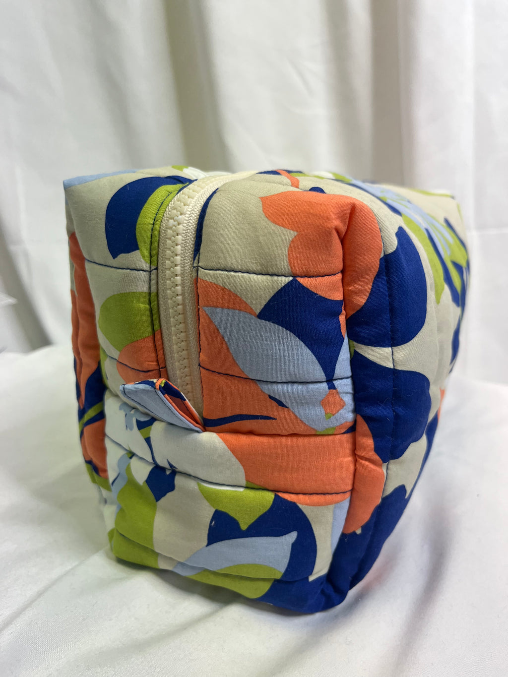 Grande pochette maquillage fleurie