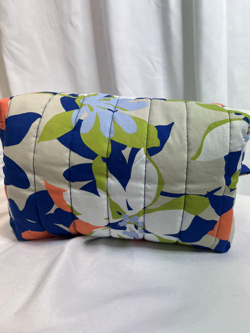 Grande pochette maquillage fleurie