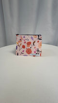 Moyenne Pochette plate pèche fleurie