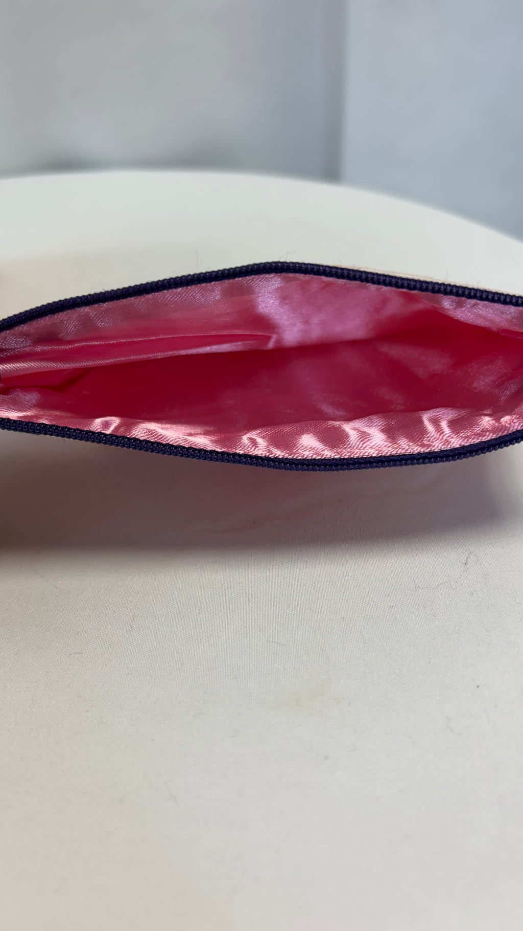 Moyenne Pochette plate pèche fleurie