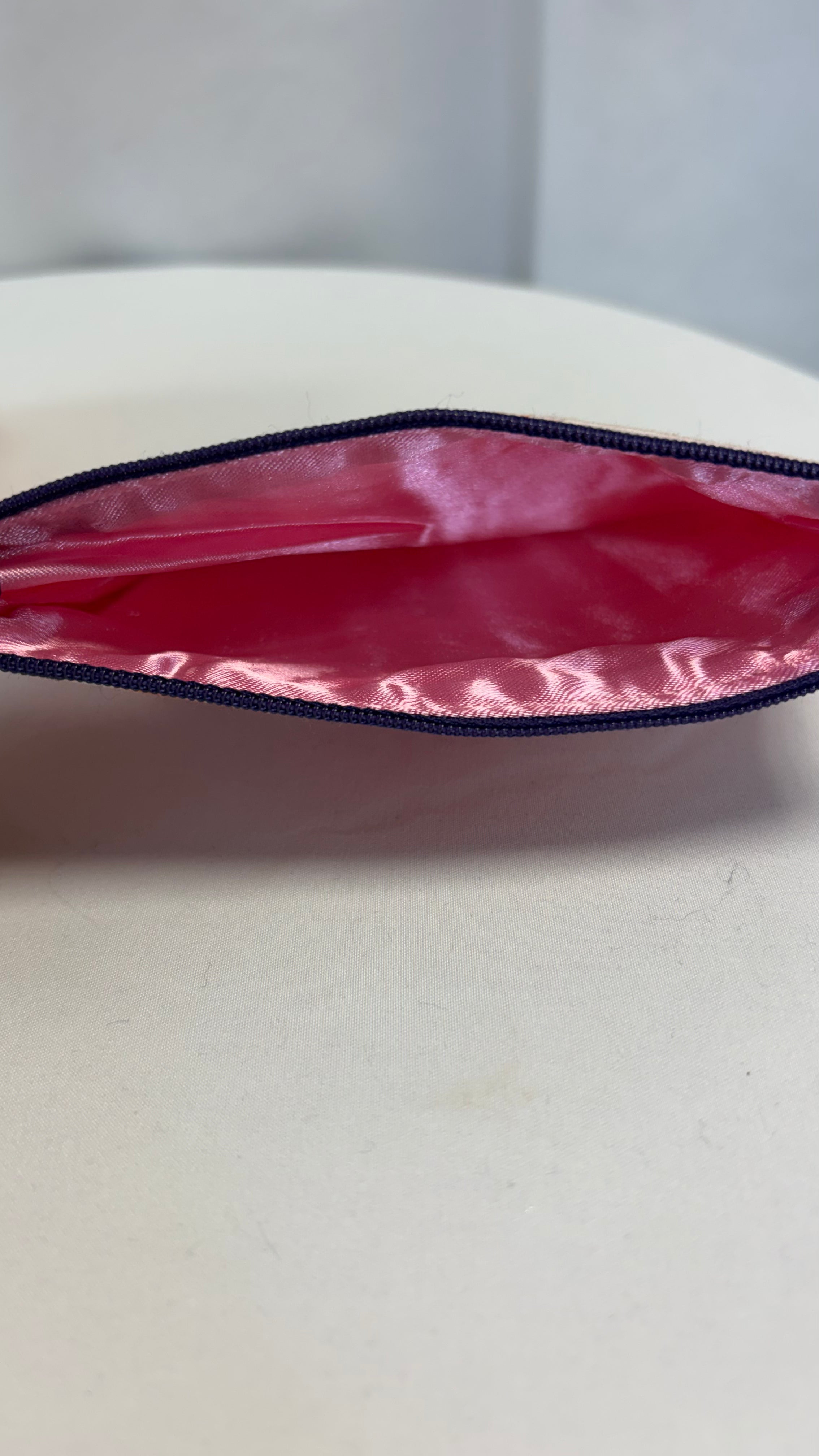 Moyenne Pochette plate pèche fleurie