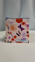 petite Pochette plate pèche fleurie