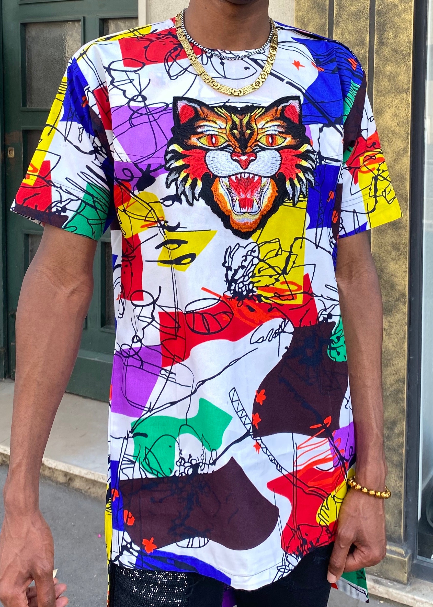 Chemise avec tigre Wax