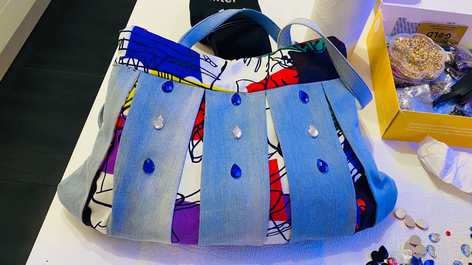 Sac Fourre-Tout Wax&Jean à Strass