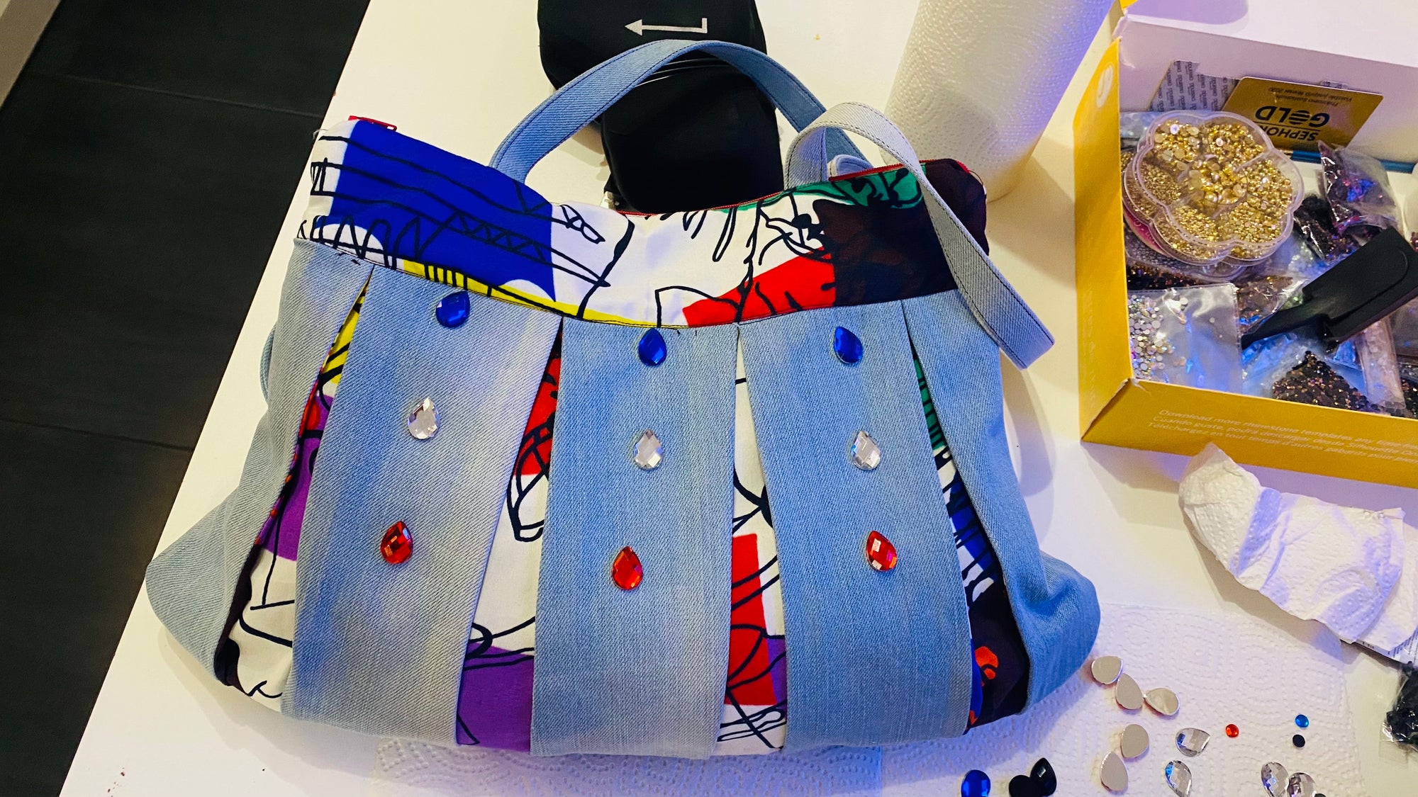 Sac Fourre-Tout Wax&Jean à Strass