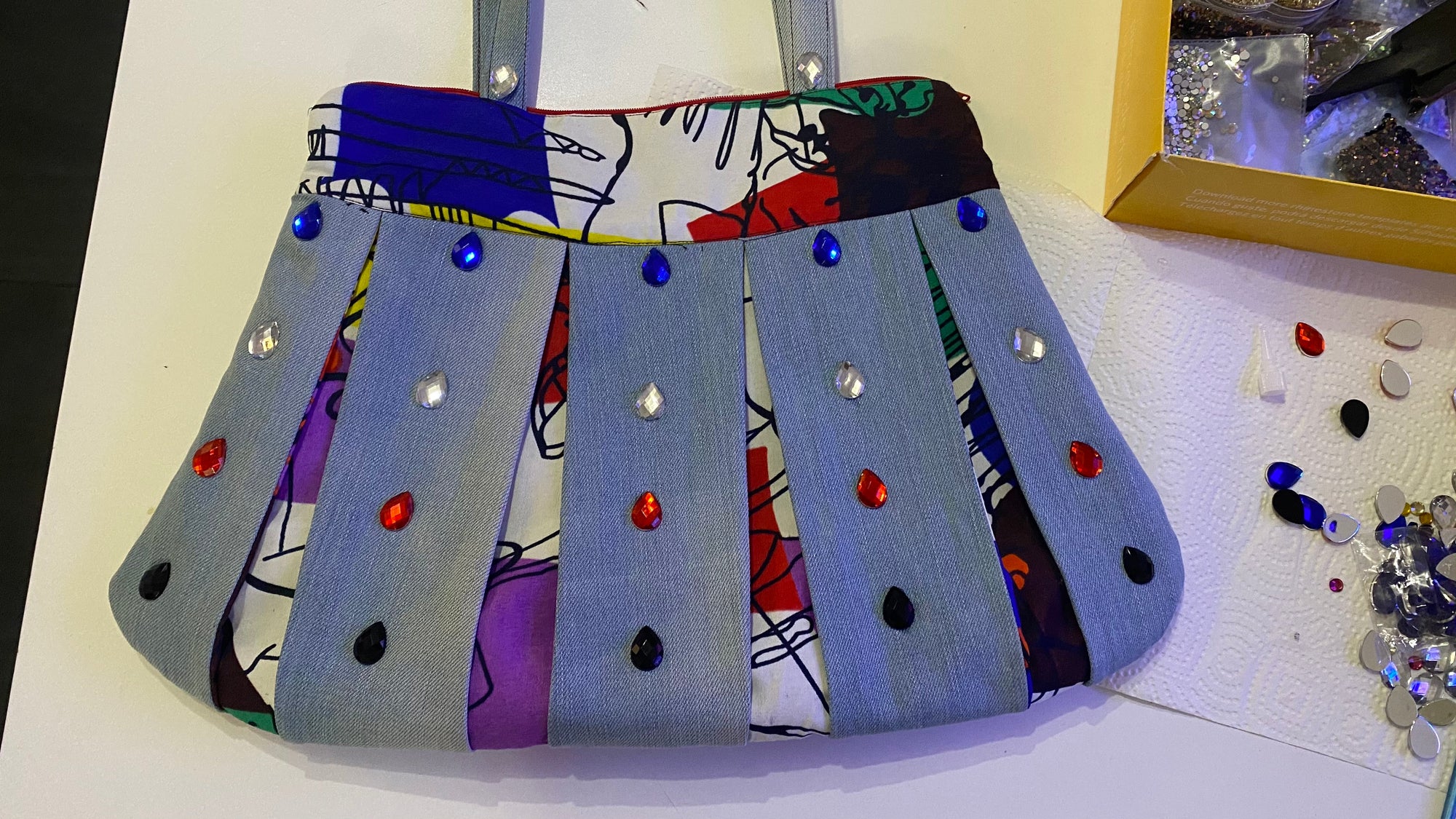 Sac Fourre-Tout Wax&Jean à Strass