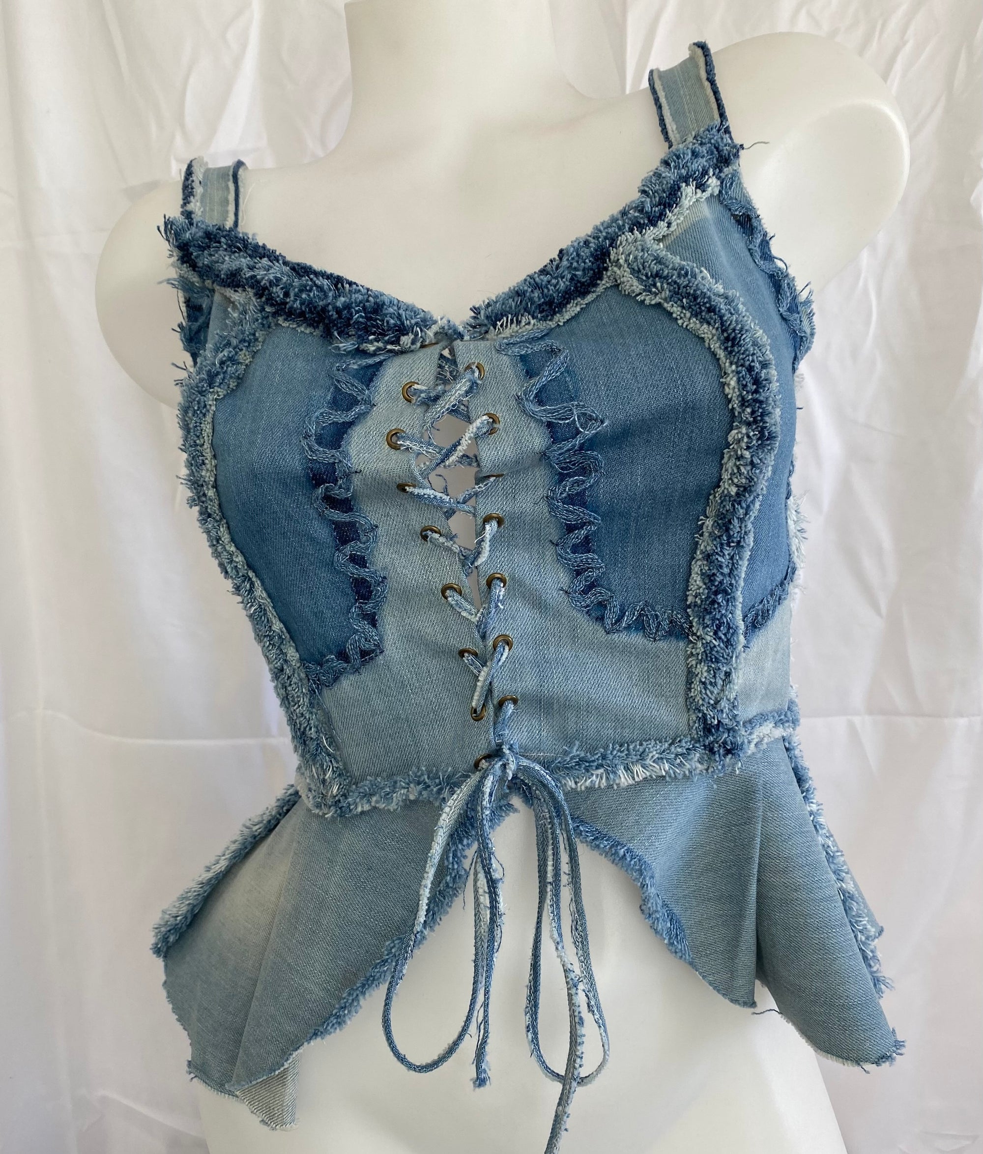 Bustier en jean
