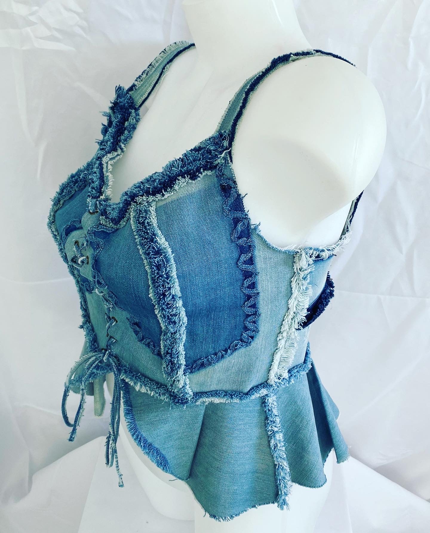 Bustier en jeans #Ifekam