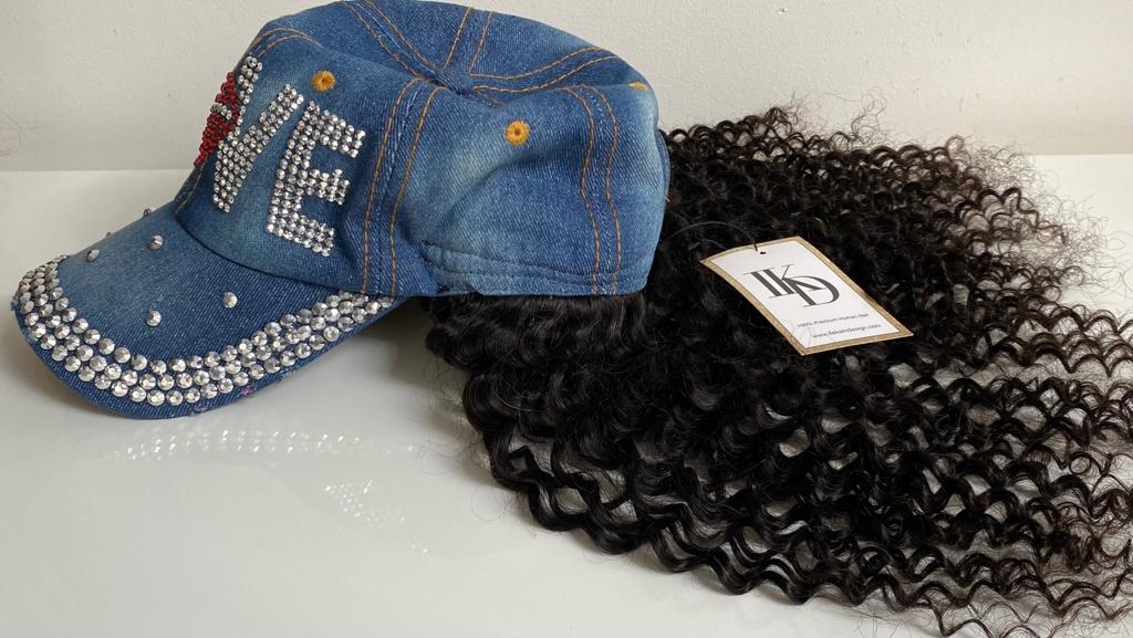 Jerry Curl Cap Wig (Human Hair)