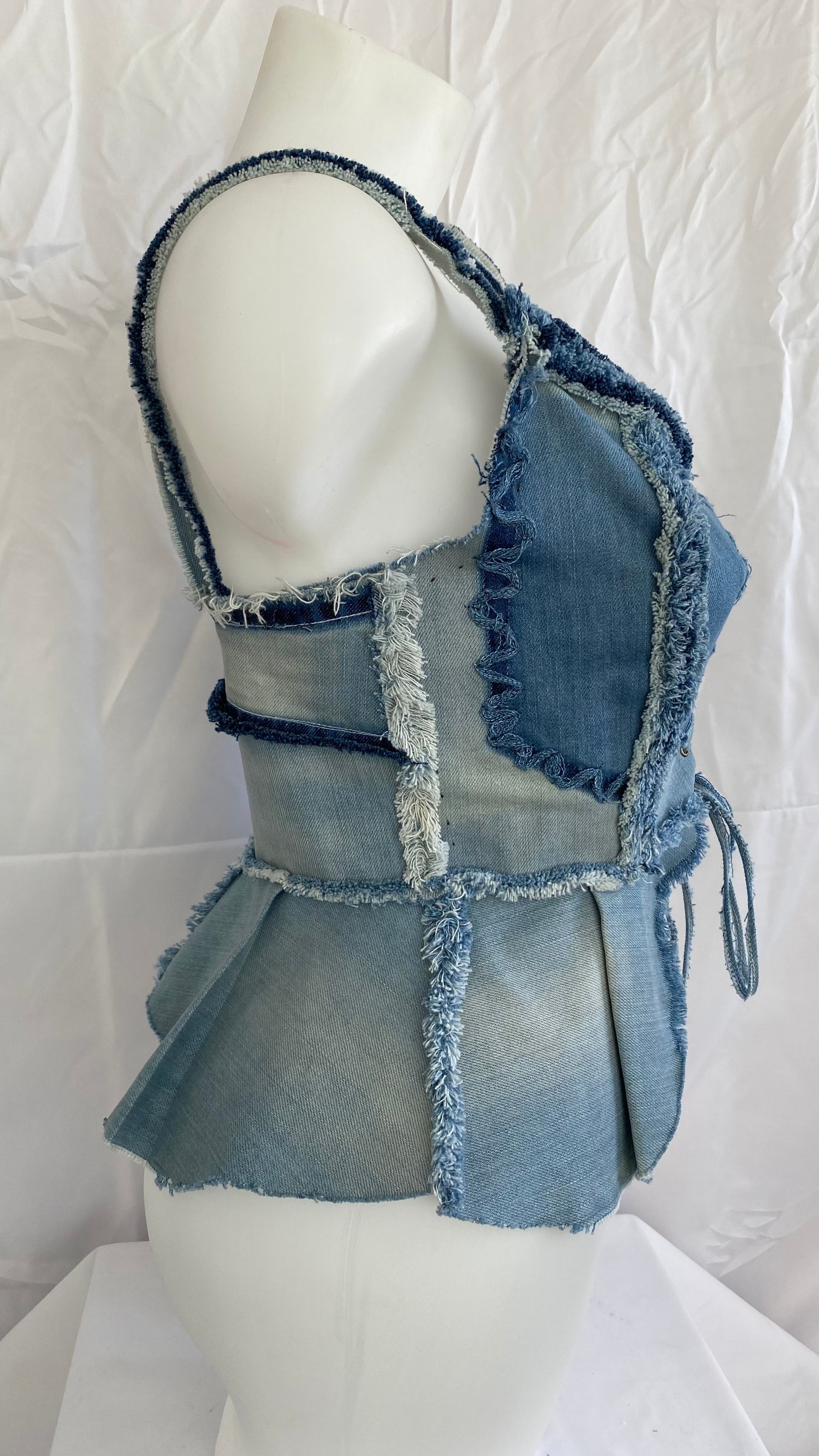 Bustier en jean
