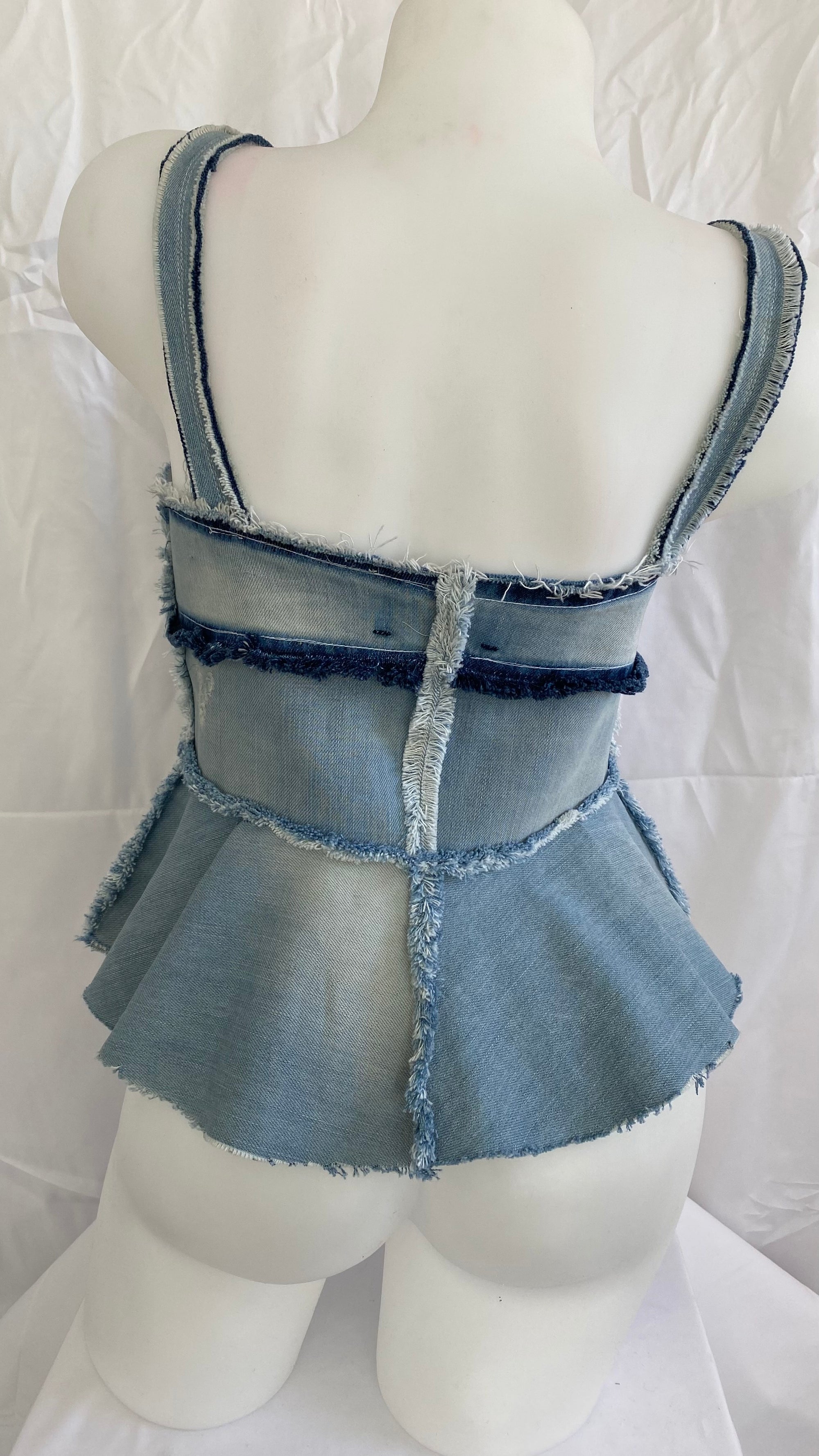 Bustier en jean