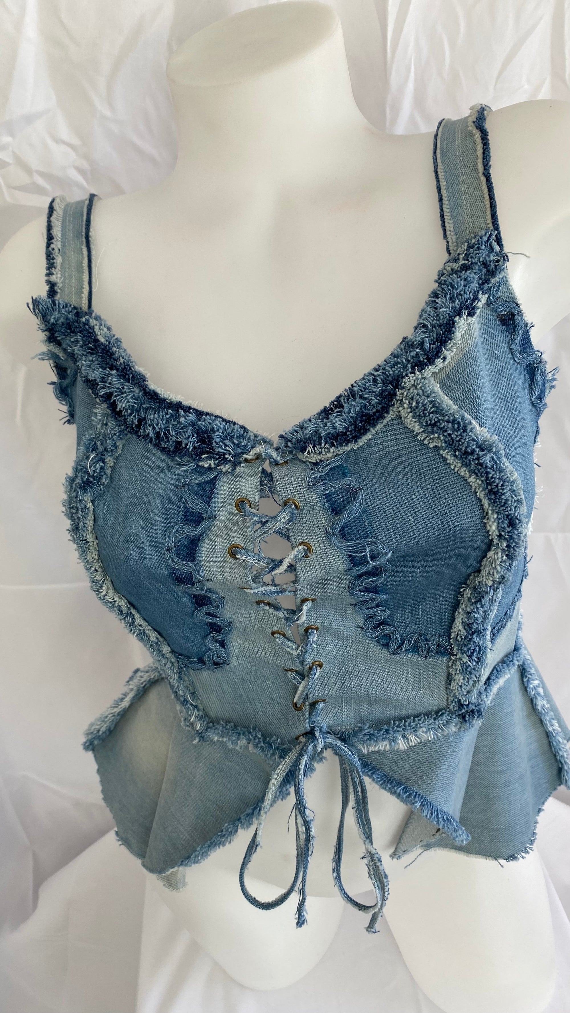 Bustier en jean