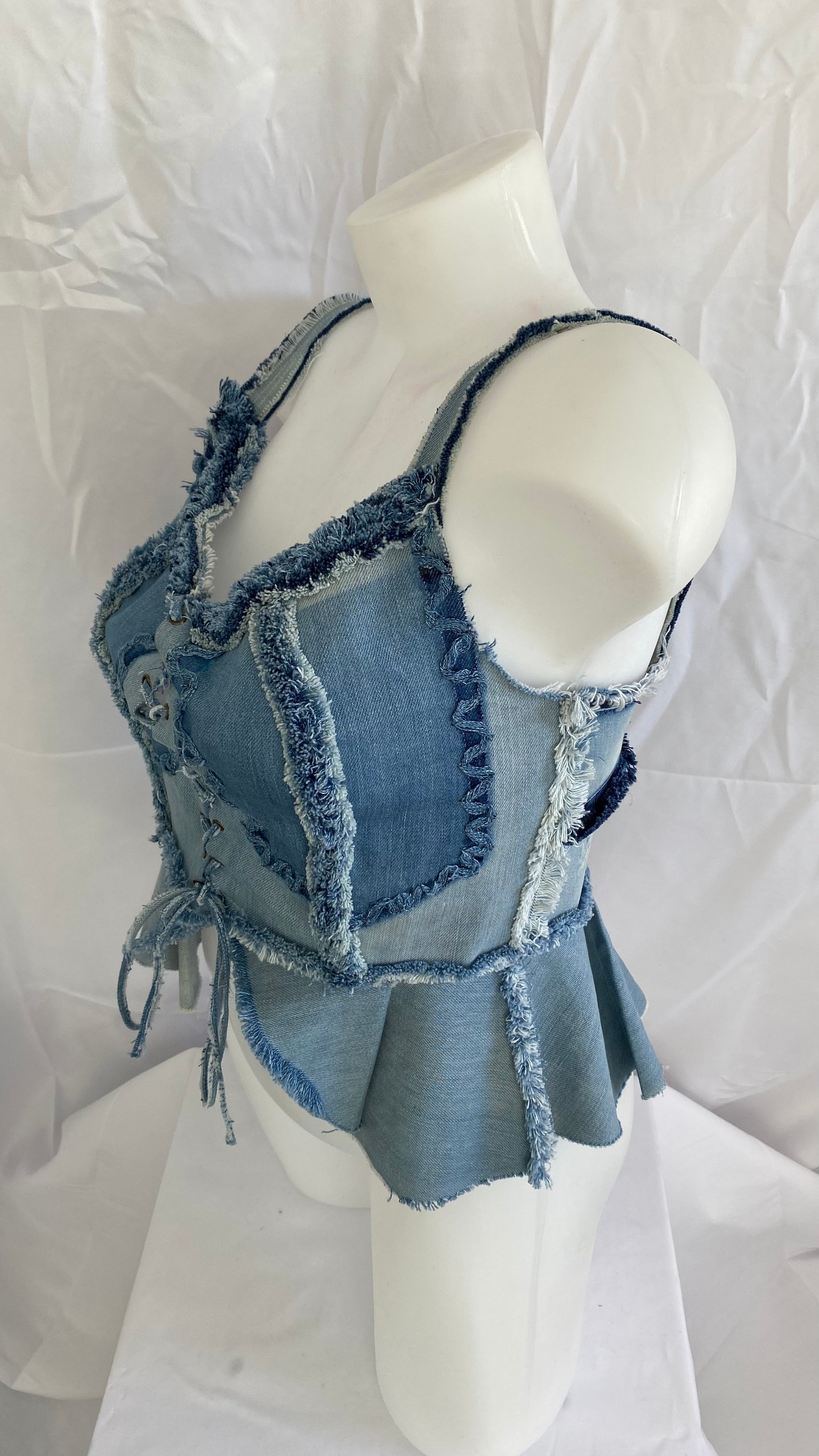Bustier en jean